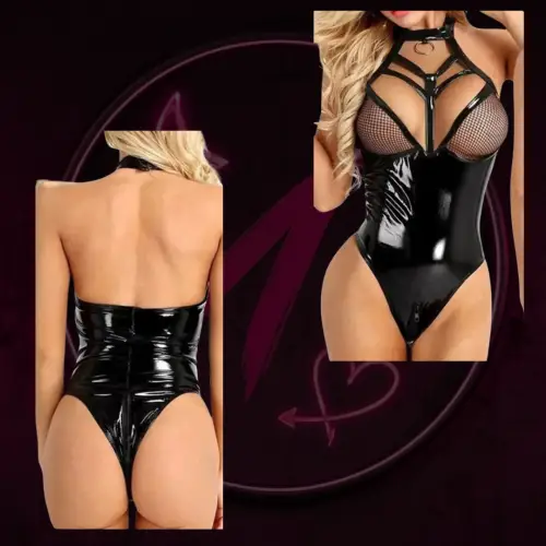 Babydoll de cuero